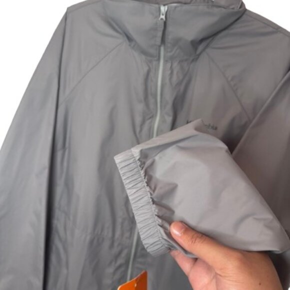 Columbia grey lightweight full-zip waterproof jacket size US XXL - Picture 4 of 9